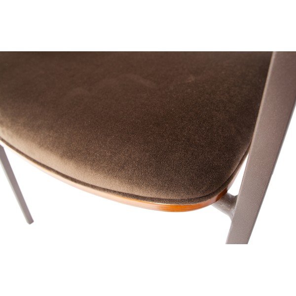 2 brūnu ēdamistabas krēslu komplekts BePureHome Clan Velvet-image-1