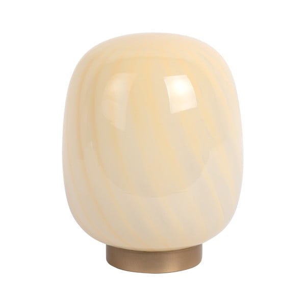 Gaiši dzeltena galda lampa ar stikla abažūru (augstums 20 cm) Summer Globe – Leitmotiv