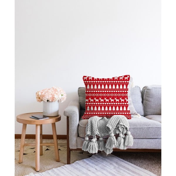 Ziemassvētku šenija spilvendrāna Minimalist Cushion Covers Merry Christmas, 55 x 55 cm-image-2