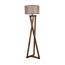 Brūna stāvlampa ar auduma abažūru (augstums 149 cm) Maçka – Opviq lights