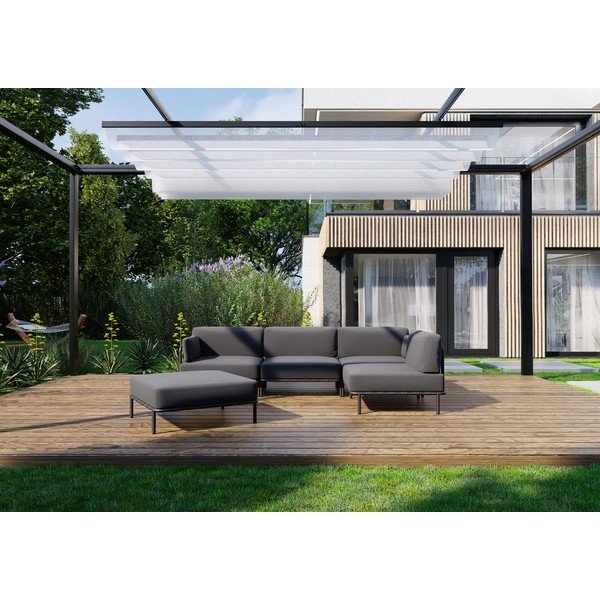 Tumši pelēks dārza modulārais dīvāns 234 cm Salve – Sit Sit-image-1