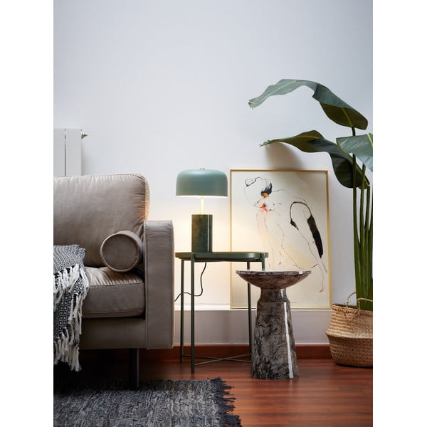 Pelēks sānu galdiņš Kave Home Kesbury, augstums 46 cm-image-2