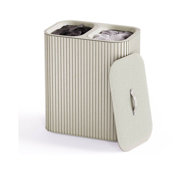 Bēšs bambusa veļas grozs 2x45 l Tota Luxe – Joseph Joseph