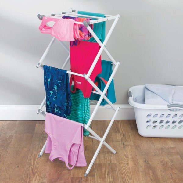 Balts 3 līmeņu veļas žāvētājs iDesign Brezio, 75 x 38 cm-image-1