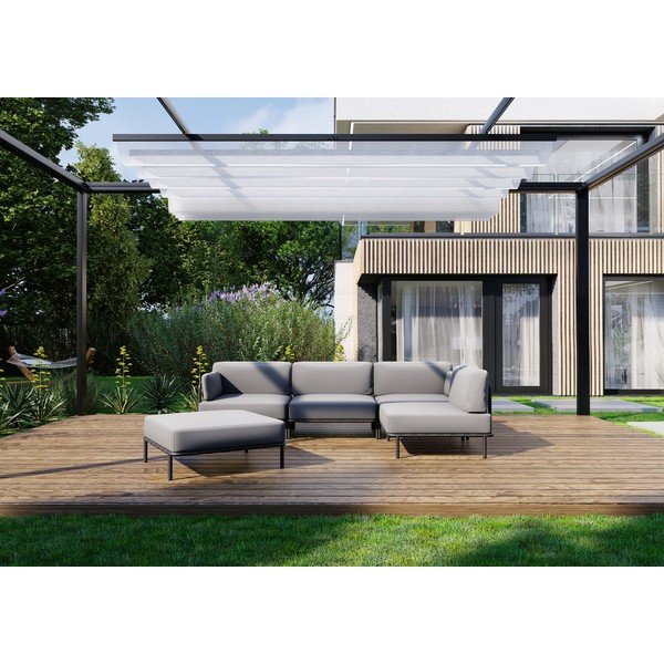 Gaiši pelēks dārza modulārais dīvāns 234 cm Salve – Sit Sit-image-4