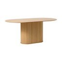 Ēdamgalds ar ozolkoka imitācijas galda virsmu 95x180 cm Nola – Unique Furniture
