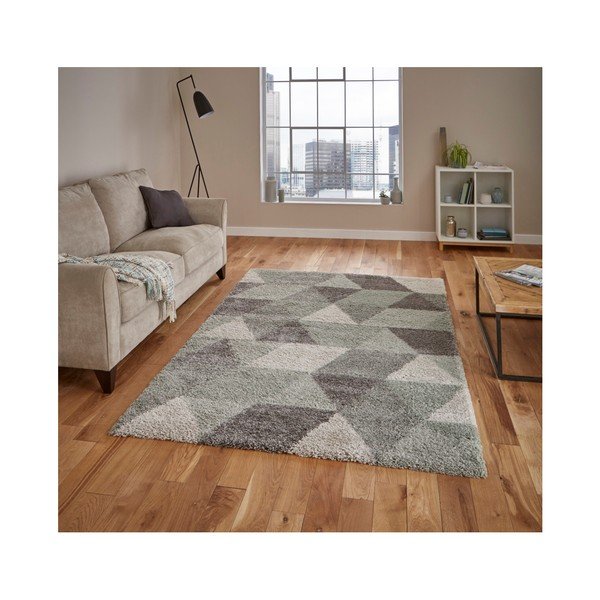 Pelēks un zaļš paklājs Think Rugs Royal Nomadic Grey & Aqua Green, 120 x 170 cm-image-1
