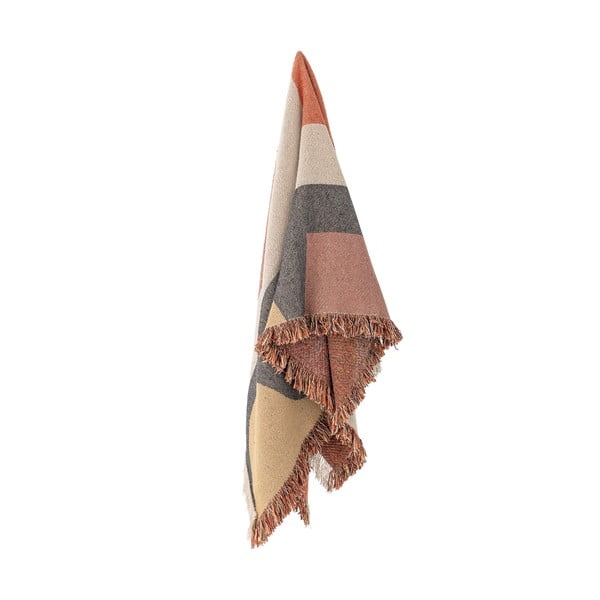 Brūns pleds no pārstrādātas kokvilnas 130x160 cm Arni – Bloomingville