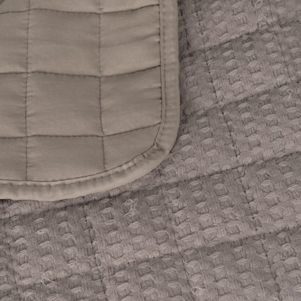 Bēšs stepēts gultas pārklājs 180x260 cm – Ixia-image-1