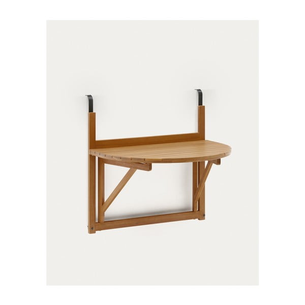 Piekarams balkona galds no akācijas masīvkoka 50x70 cm Amarilis – Kave Home-image-2