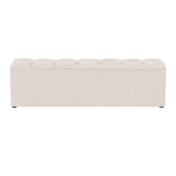 Bēšs otomāns ar uzglabāšanas vietu Kooko Home Manna, 47 x 160 cm-image-2