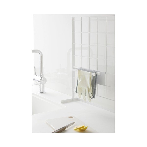 Balts dvieļu turētājs YAMAZAKI Tower Grid panelim-image-1