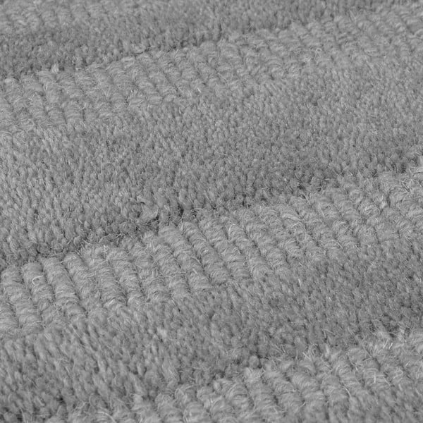 Pelēks ar rokām darināts vilnas paklājs 200x290 cm Zen Rectangles – Flair Rugs-image-2