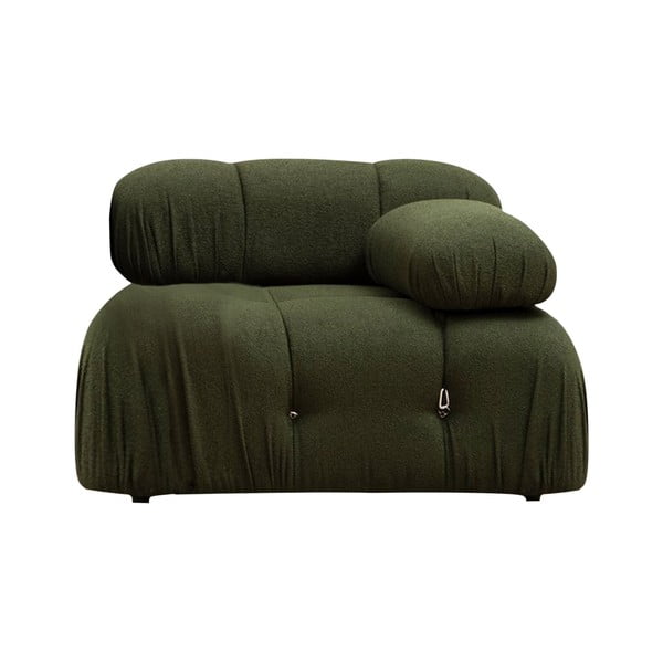 Tumši zaļš modulārais dīvāns (ar labo stūri) Bubble – Artie