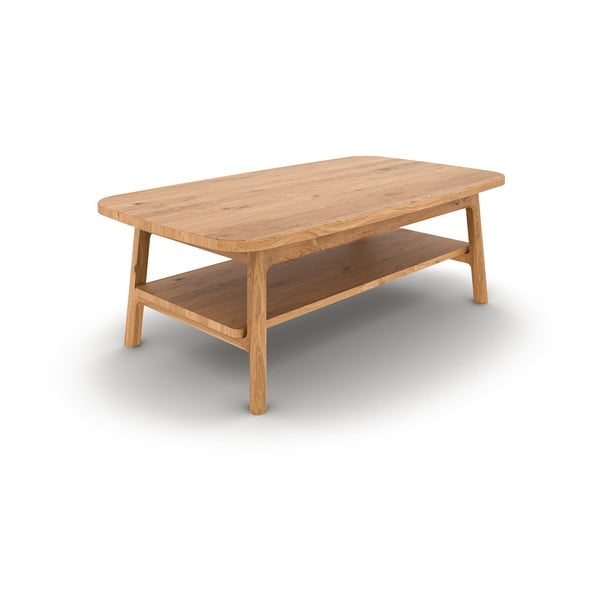 Dabīga toņa ozola masīvkoka žurnālgaldiņš 70x110 cm Twig – The Beds-image-2