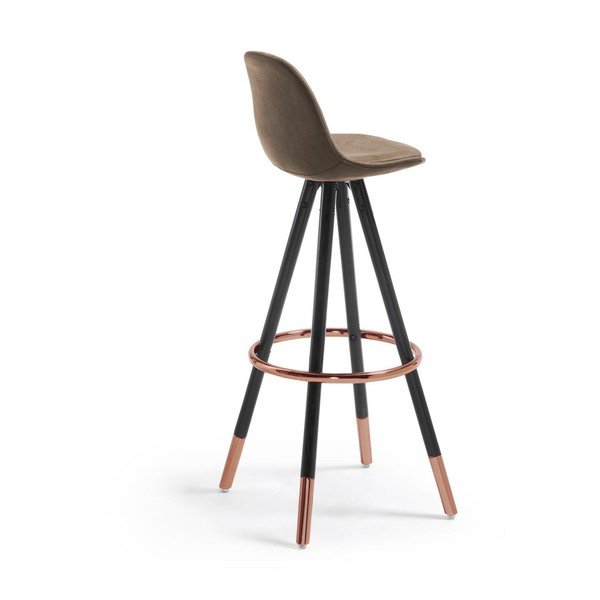 Brūns bāra krēsls (sēdekļa augstums 75 cm) Slad – Kave Home-image-4
