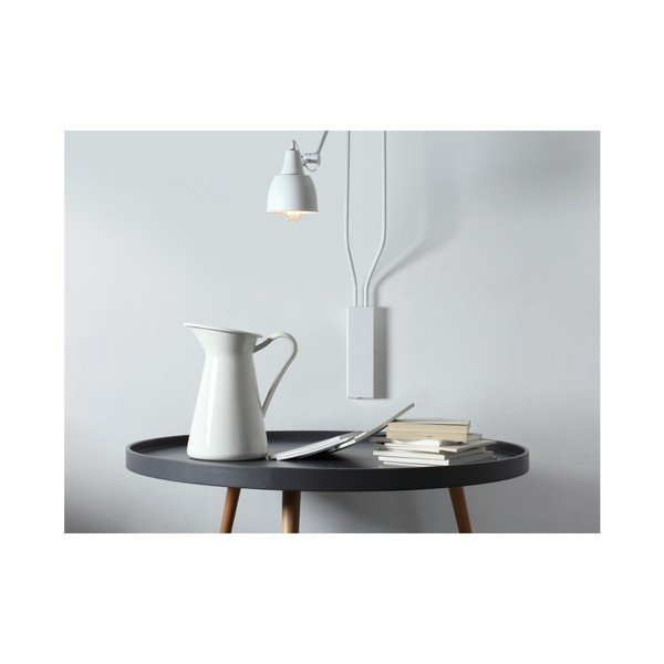 Balta sienas lampa 2 spuldzēm Custom Form Coben-image-1