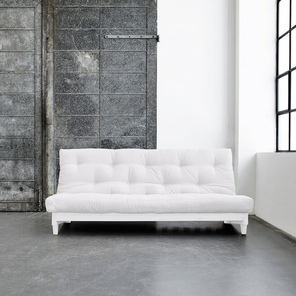 Dīvāns gulta Karup Fresh White/Natural