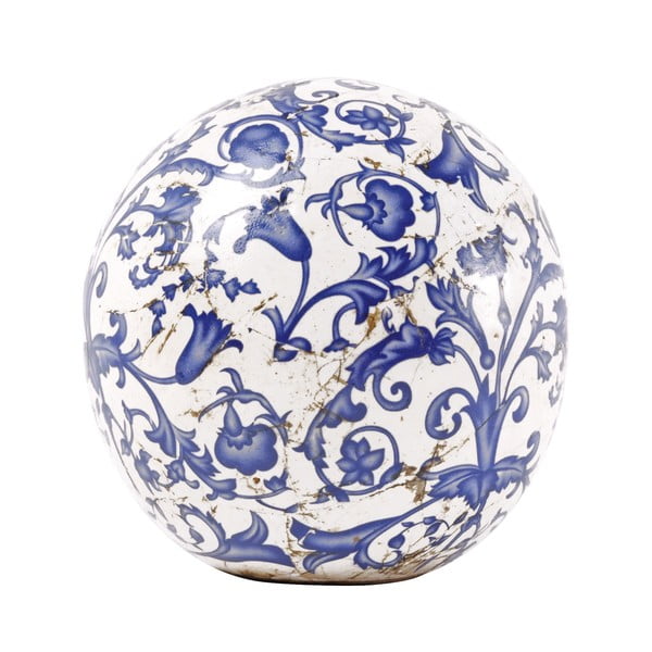 Zilā un baltā keramikas apdare Esschert Design, ⌀ 12 cm