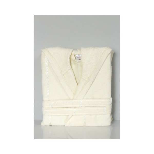 Bēšs kokvilnas bērnu halāts ar kapuci My Home Plus Dreamy, 4 - 6 gadi
