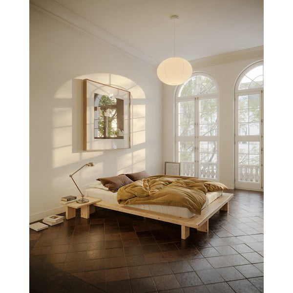 Dabīga toņa priedes masīvkoka naktsskapītis Japan – Karup Design-image-1