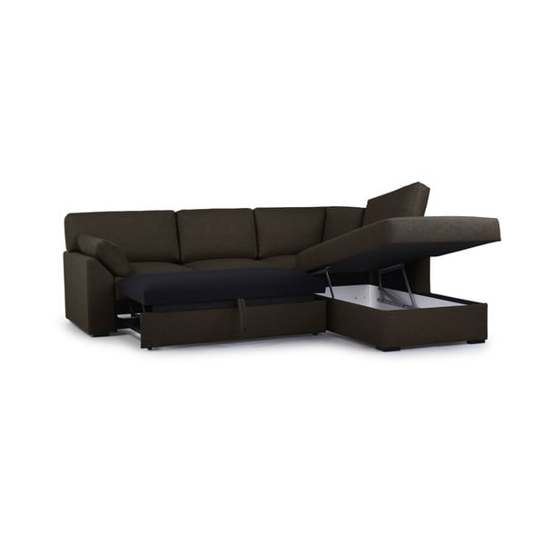 Brūns salokāms stūra dīvāns (ar labo stūri) Janson – Scandic-image-4