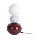 Bordo/gaiši zila keramikas galda lampa (augstums 26 cm) Firenze Pellet – Leitmotiv