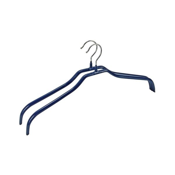 2 zilu neslīdošo pakaramo komplekts Wenko Hanger Slim Clothes Hangers-image-1
