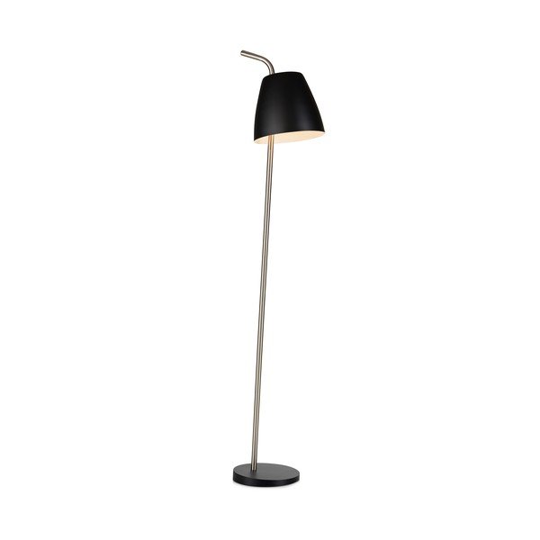 Melna stāvlampa Markslöjd Spin Floor Black, augstums 1,38 m