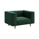 Tumši zaļš samta   atpūtas krēsls Kukumo – Ame Yens