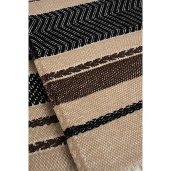 Brūns pleds no kokvilnas maisījuma 140x180 cm Luxor – Euromant-image-3