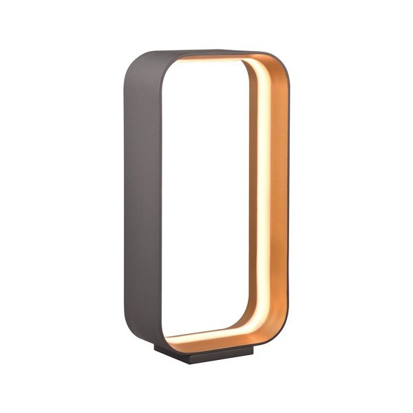 Melna LED galda lampa ar balss vadību/ar mobilās lietotnes vadību un metāla abažūru (augstums 41 cm) Cizione – CINQUE-image-2