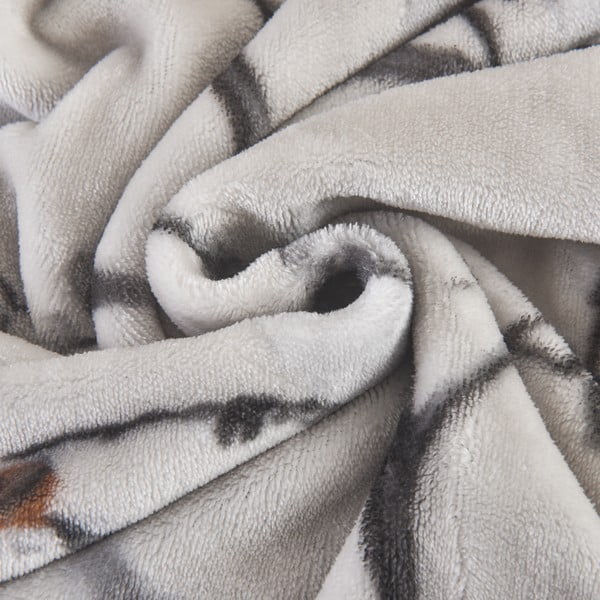 Pelēka vienguļamā mikroplīša gultas veļa 140x200 cm Ronja – My House-image-4