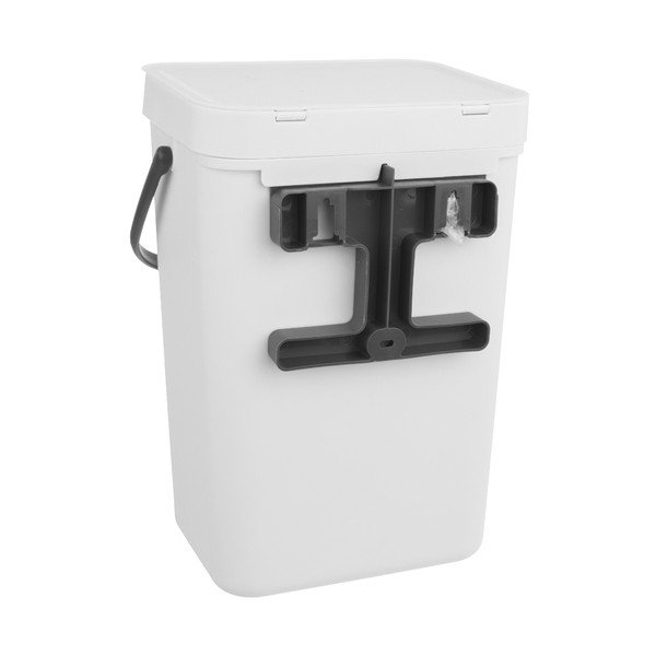 Balta plastmasas atkritumu tvertne 10 l – Orion-image-1