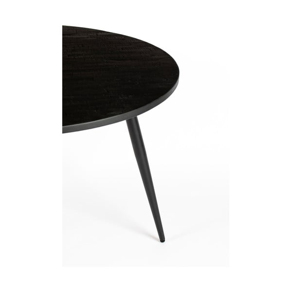 Tīkkoka masīvkoka apaļš ēdamgalds ø 110 cm Mo – White Label-image-3