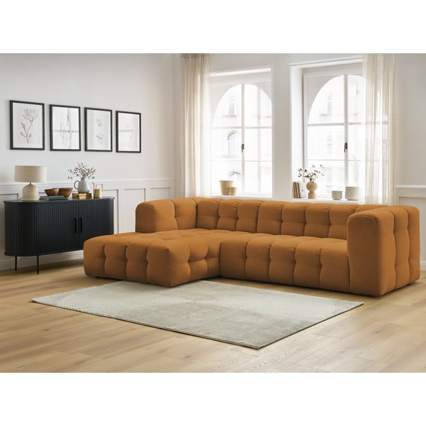 Okera dzeltens stūra dīvāns (ar kreiso stūri) Cloud – Bobochic Paris-image-1