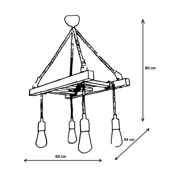 Brūna piekaramā lampa Halat – Opviq lights-image-3