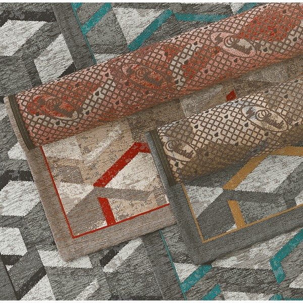 Pelēkbrūns paklājs Floorita Hypnotik, 55 x 140 cm-image-3
