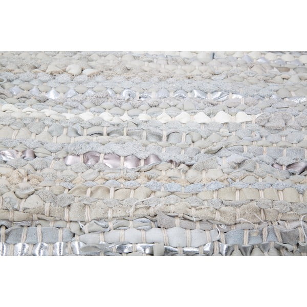 Ādas pufs ar kokvilnas detaļām Mauro Ferretti Delhi Quadrato-image-2