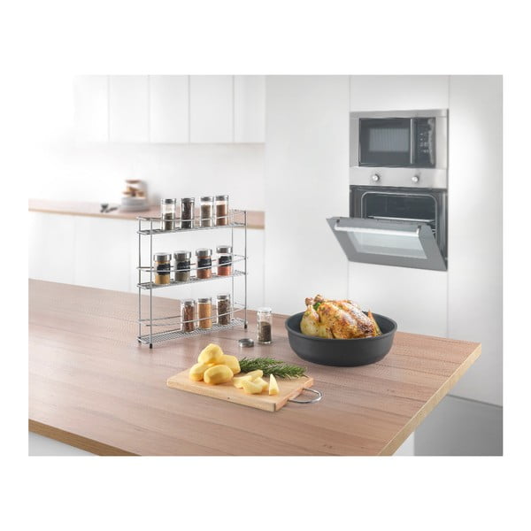 Garšvielu plaukts ar 3 līmeņiem Metaltex Kumino-image-1