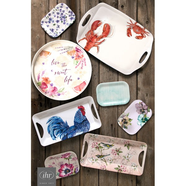 Organiskās kokvilnas galda celiņš 150x45 cm Blue Plumage – IHR-image-2