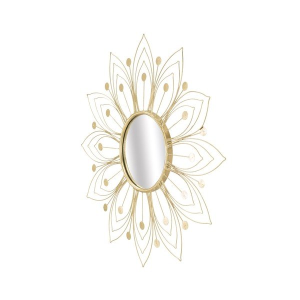 Mauro Ferretti Glam sienas spogulis zelta krāsā, ⌀ 80 cm-image-3