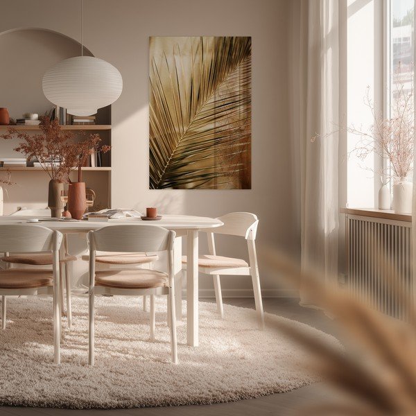 Drukāta stikla glezna 80x120 cm Gold Palm  – Styler-image-1