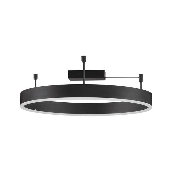 Matēti melna alumīnija LED griestu lampa ar regulējamu spilgtumu Motif – Nova Luce
