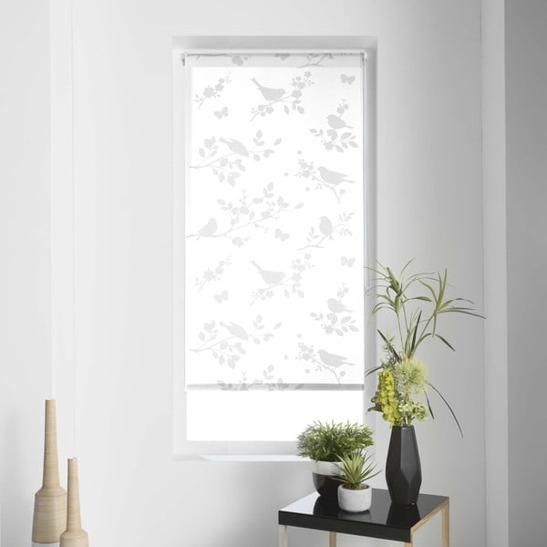 Balta tekstila žalūzija 90x180 cm Rossignol – douceur d'intérieur