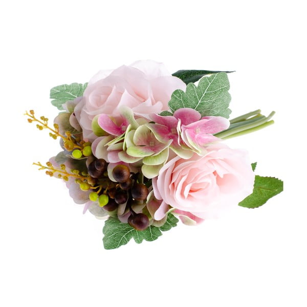 Mākslīgais zieds rozes stilā ar hortenziju Dakls
