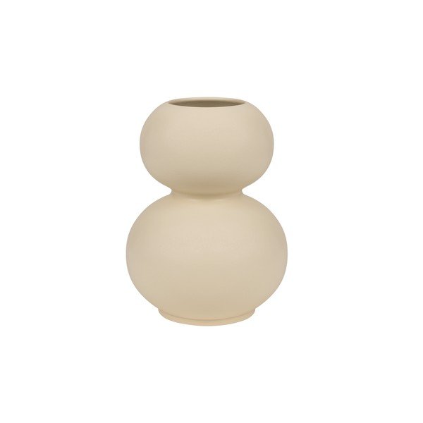 Bēša keramikas vāze (augstums 36 cm) Tuga – noo.ma