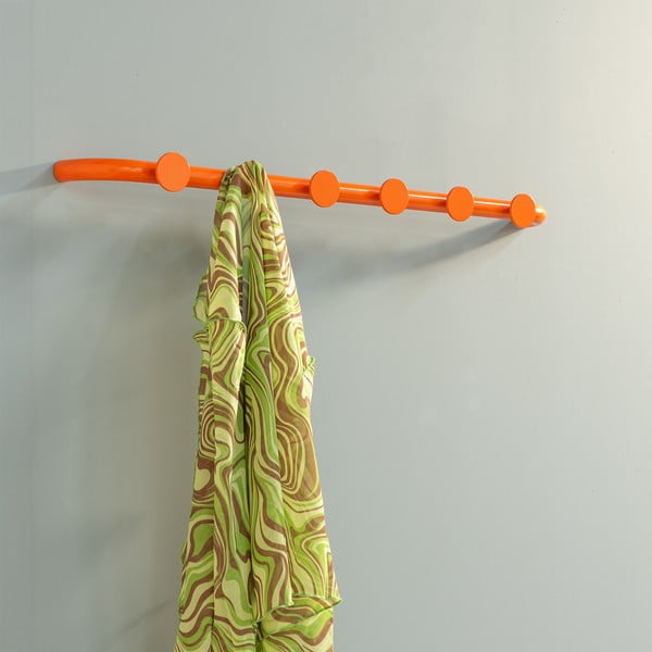 Oranžs metāla sienas pakaramais 75 cm Retro – Spinder Design-image-1