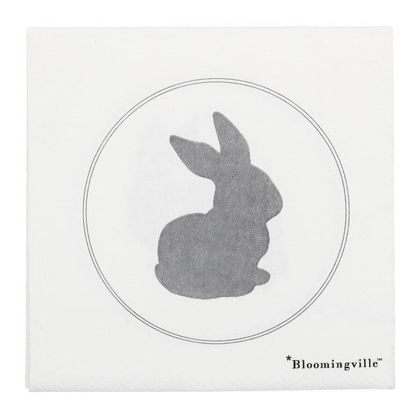 20 papīra salvešu komplekts Bloomingville Bunny, 33 x 33 cm
