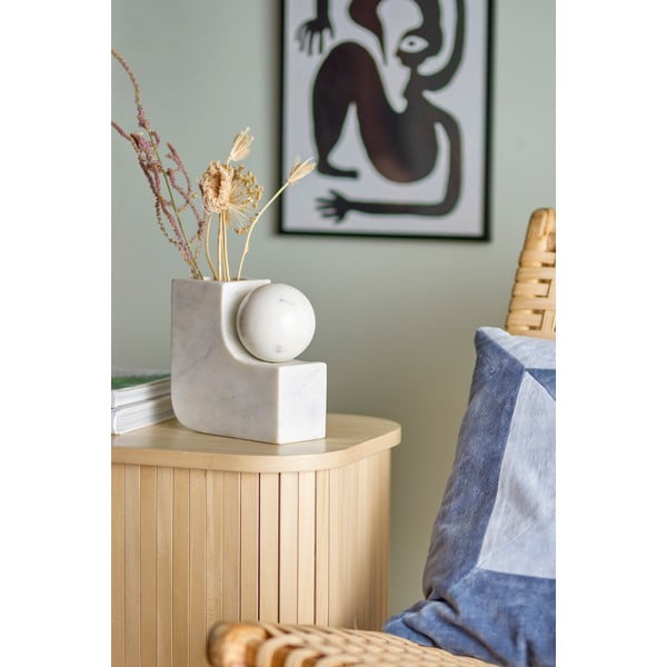Balta marmora vāze Abbelin – Bloomingville-image-1